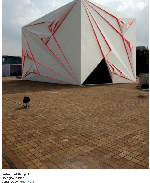 Fachadas de casas y edificios inspirados en el origami